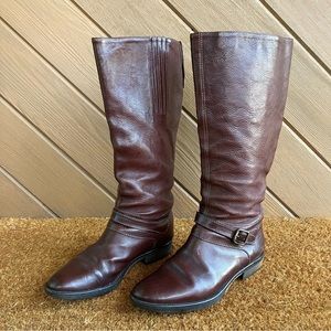 J crew knee high leather boots - size 6